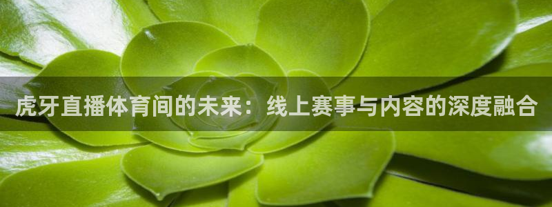虎牙直播体育间的未来：线上赛事与内容的深度融合